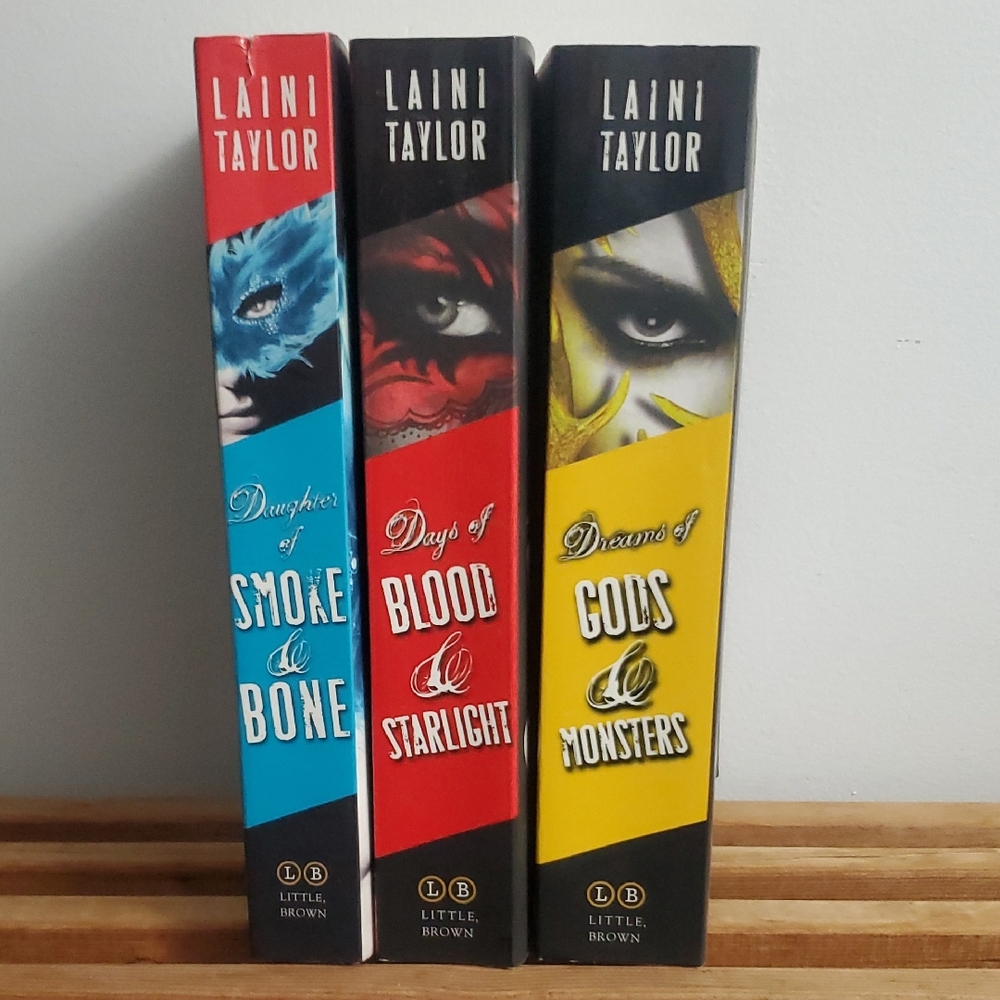 Laini Taylor The Daughter Of Smoke And Bone Young Adult Fantasy Trilogy 3 Books